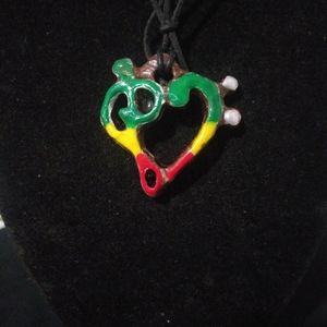 The rasta treble clef bass clef coconut heart